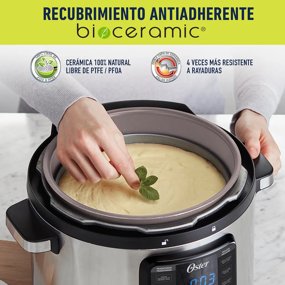 Olla Multi-olla rápida XL Oster® 7,5 litros con 14 funciones CKSTPCEC8801 2