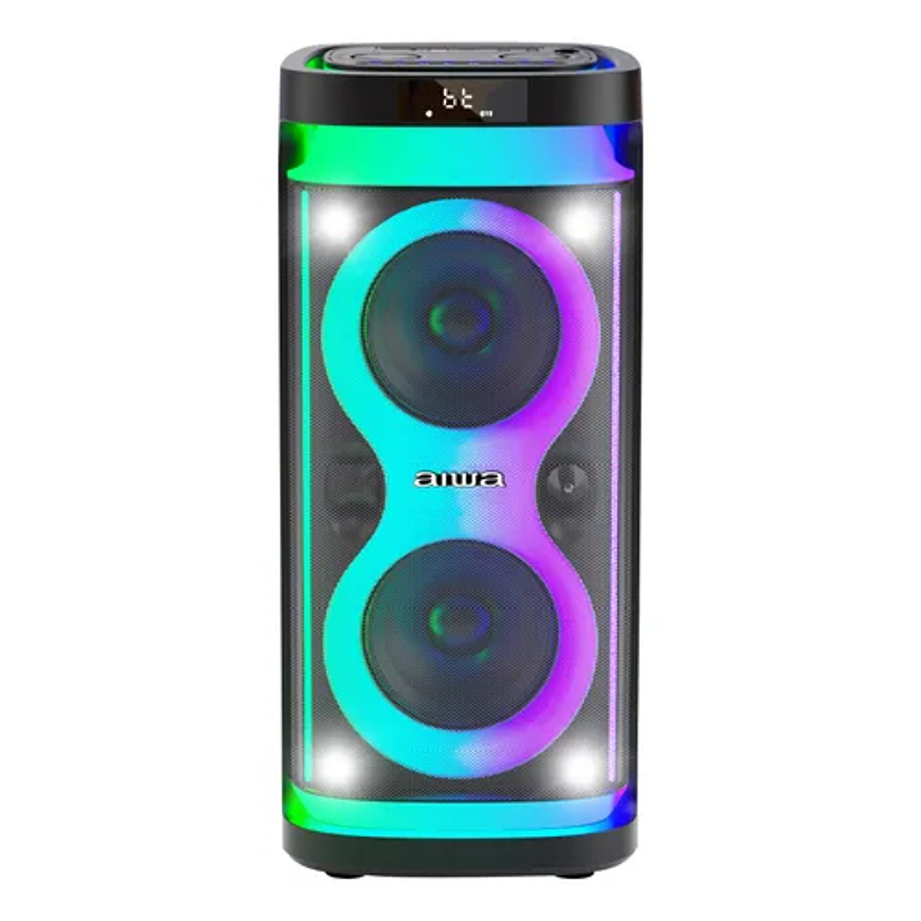 Parlante Aiwa Flame Line Negro Negro Bluetooth Portatil Aiwa Karaoke Tws 1