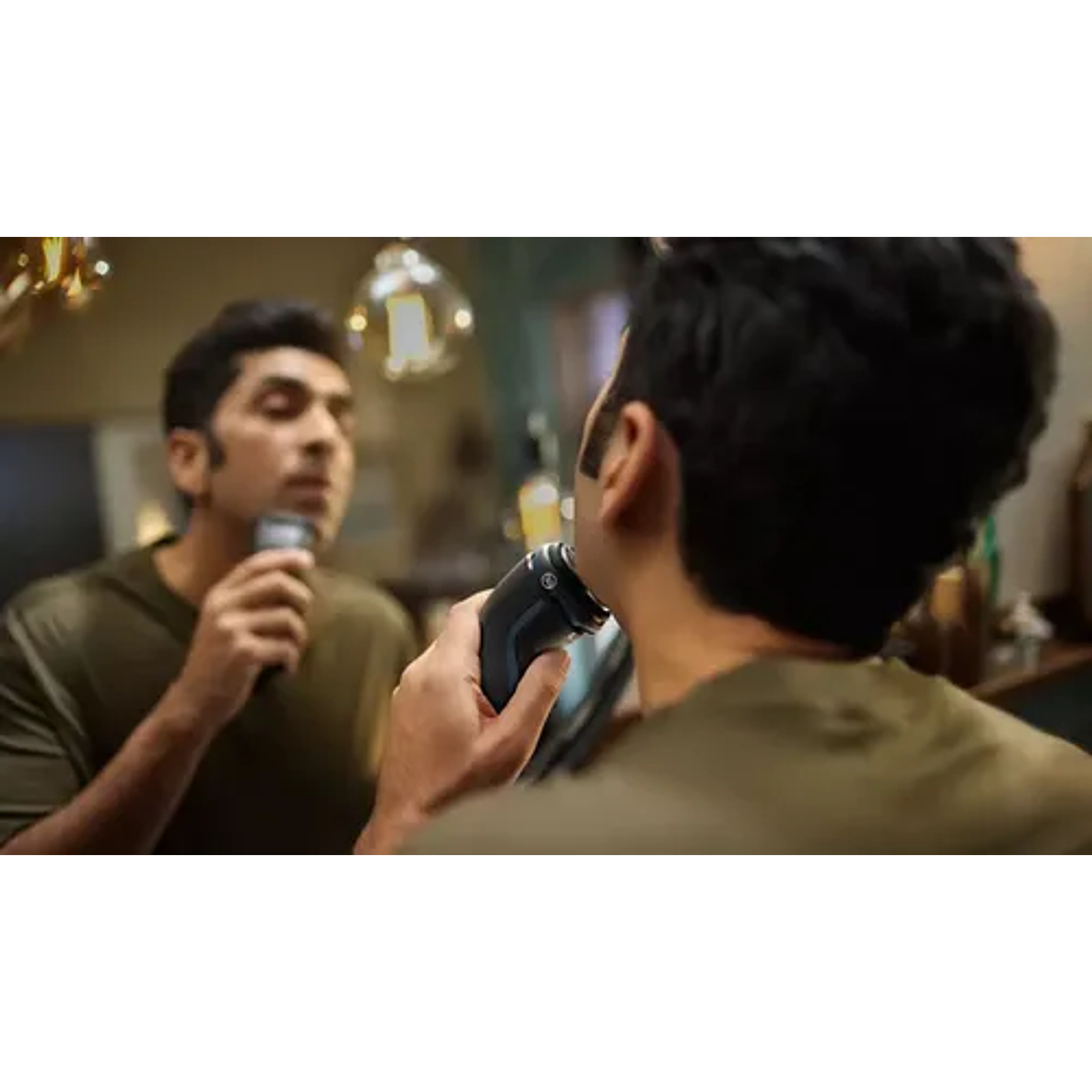 Máquina afeitadora Philips Shaver 3000 Series S3144/00 negra y celeste 220V 3