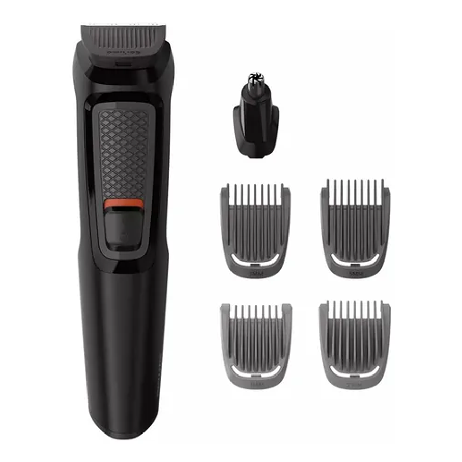 Multigroom Philips Mg3711/15 Serie 3000 Barba Nariz Oidos Color Negro 1