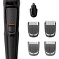 Multigroom Philips Mg3711/15 Serie 3000 Barba Nariz Oidos Color Negro - Miniatura 1