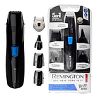 Corta Barba Pelos Nariz Y Oido 5 En 1 Remington Negra  2