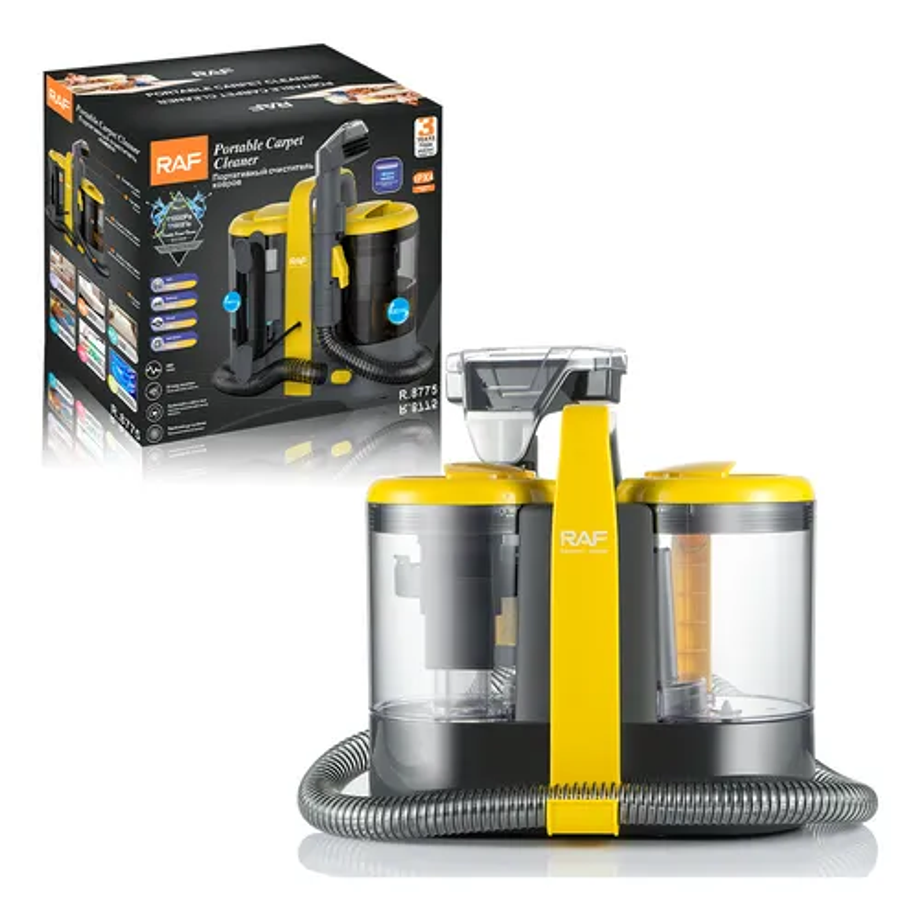 Aspiradora Raf Seco Húmedo Vertical Alfombra Tapizados 2