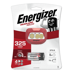 Linterna Frontal Energizer Hdl20 325 Lumenes Linterna Rojo Luz Blanco