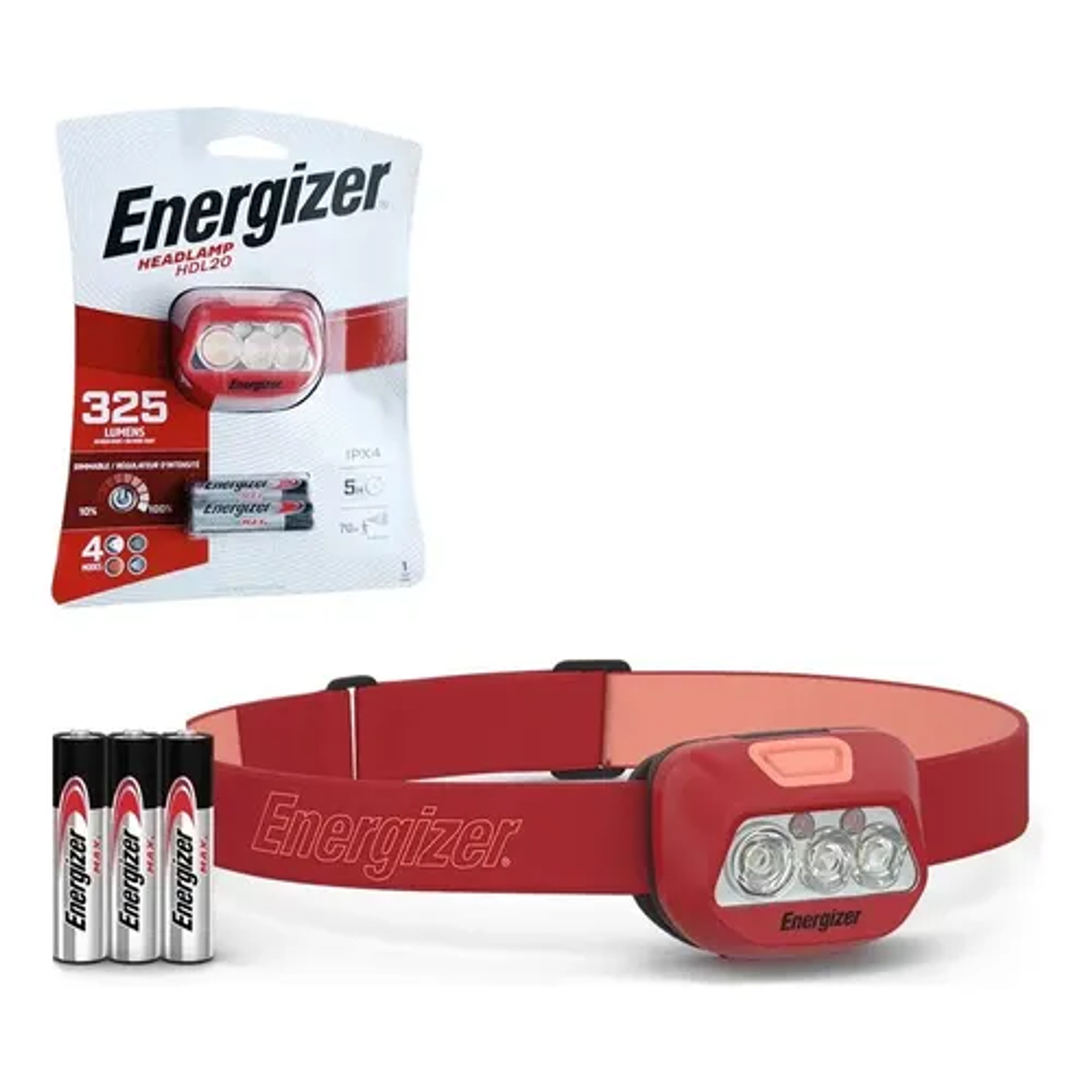 Linterna Frontal Energizer Hdl20 325 Lumenes Linterna Rojo Luz Blanco 1