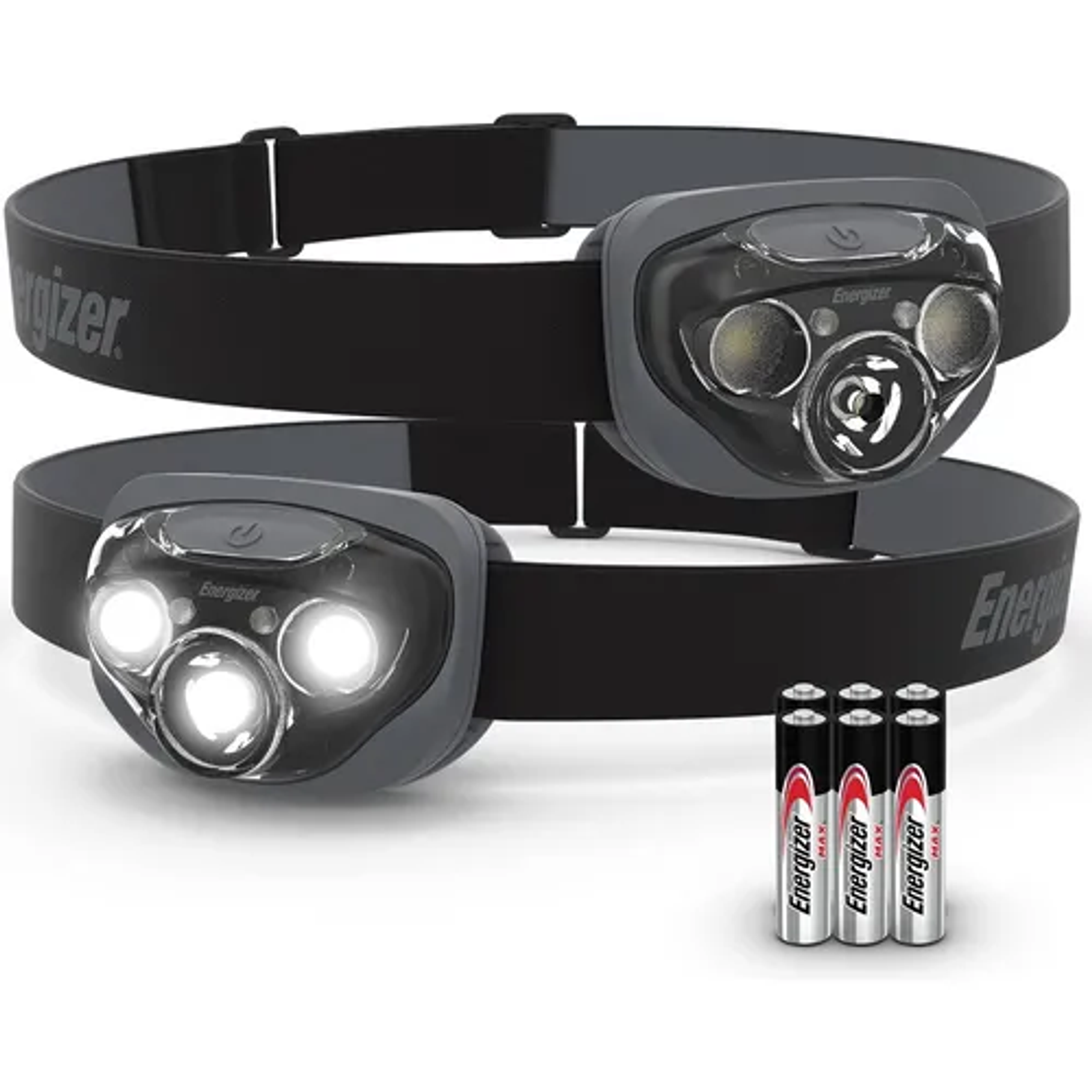 Linterna De Cabeza Energizer Pack De 2 Linterna Negro Luz Blanco 1