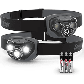 Linterna De Cabeza Energizer Pack De 2 Linterna Negro Luz Blanco