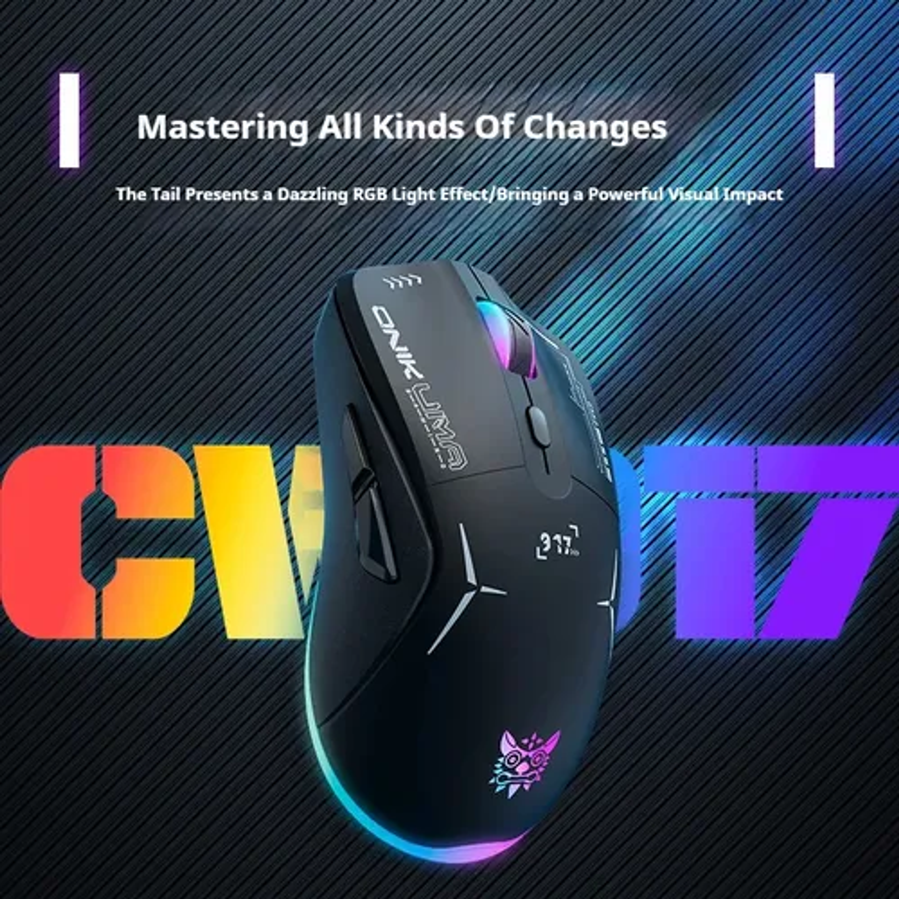 Mouse Gamer Inalámbrico 2.4g Onikuma 4800 Dpi Cw917 5