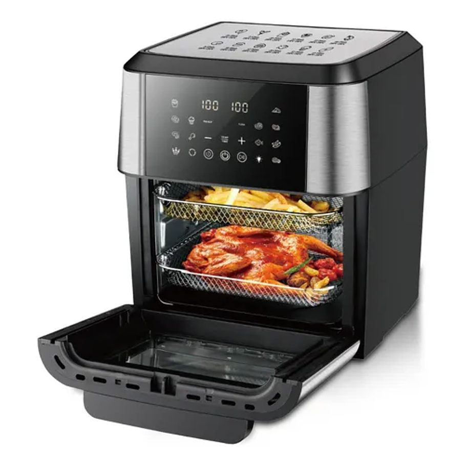 Horno Freidora De Aire Eléctrica Táctil Raf 2000w 12l 6