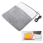 Manta Calentador Calienta Pies Eléctrico Usb Polar Gris Lisa - Miniatura 1