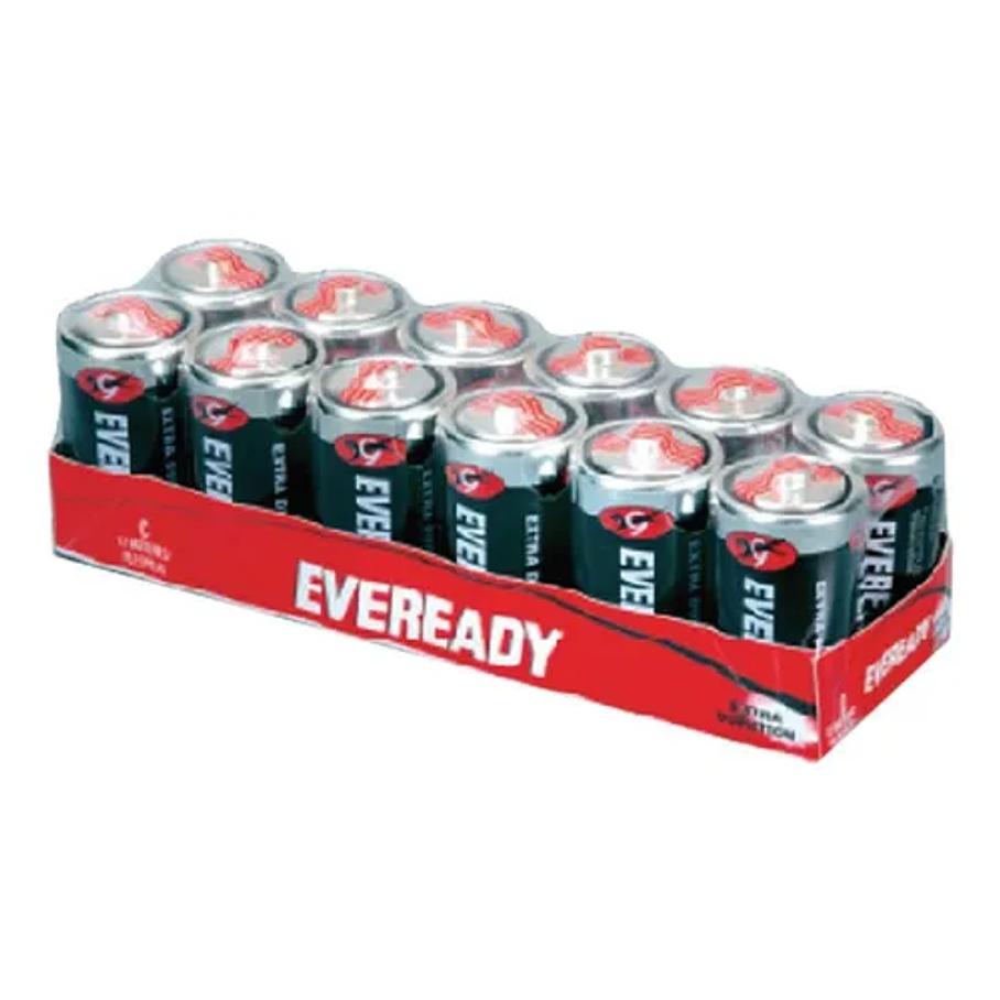 Eveready Pilas C Carbón Caja X12 Unid 4