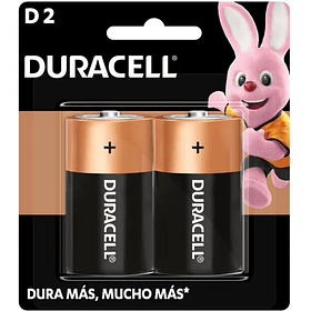 Pila Alcalina Duracell Blíster D Pack de 2 Unidades 
