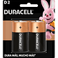Pila Alcalina Duracell Blíster D Pack de 2 Unidades  - Miniatura 1