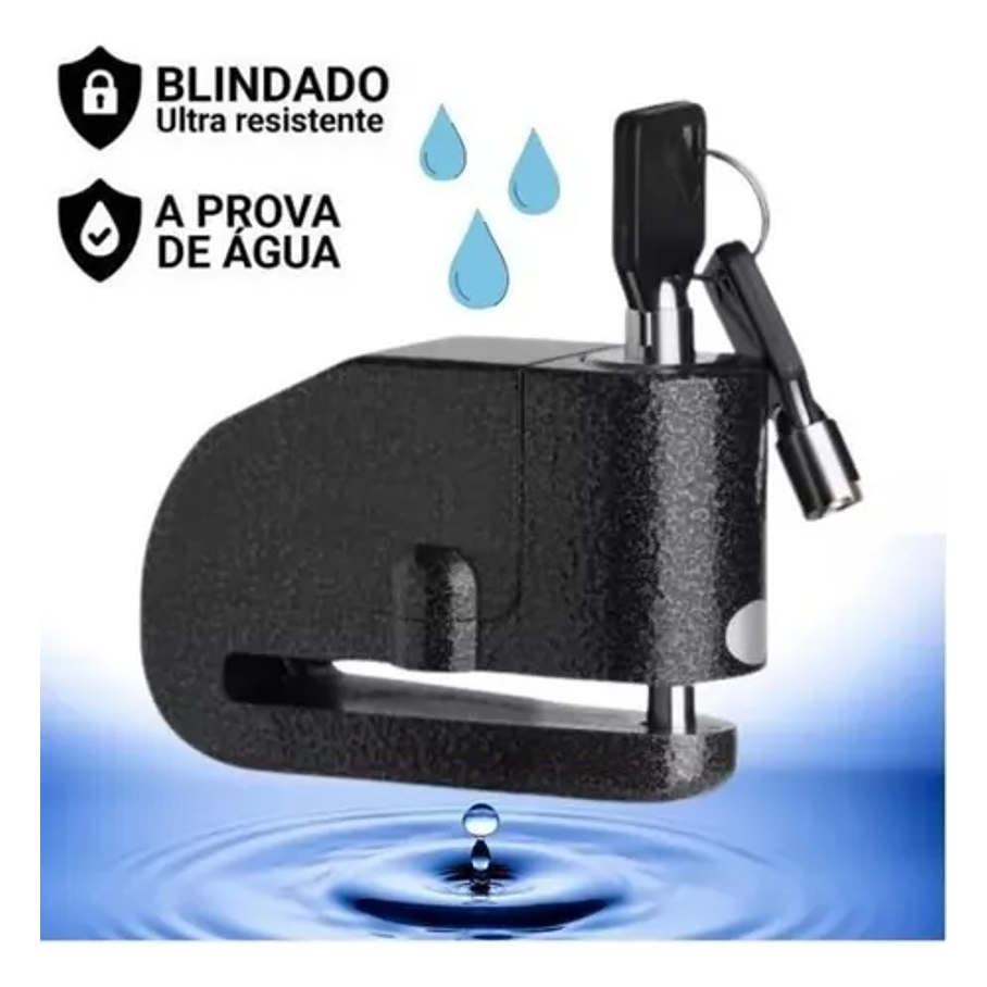 Candado Sml Con Alarma De Sonido y Freno De Disco Para Moto 8