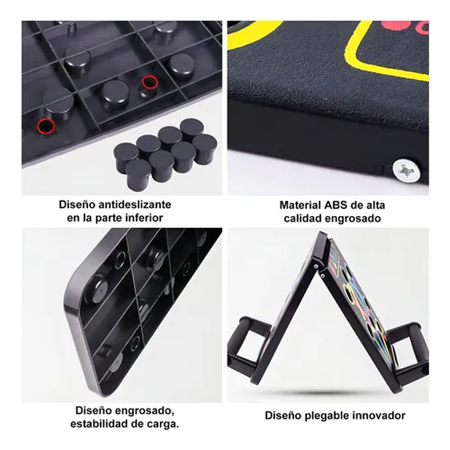 Tabla Para Flexiones Ejercicio Multiuso Color Negro 3