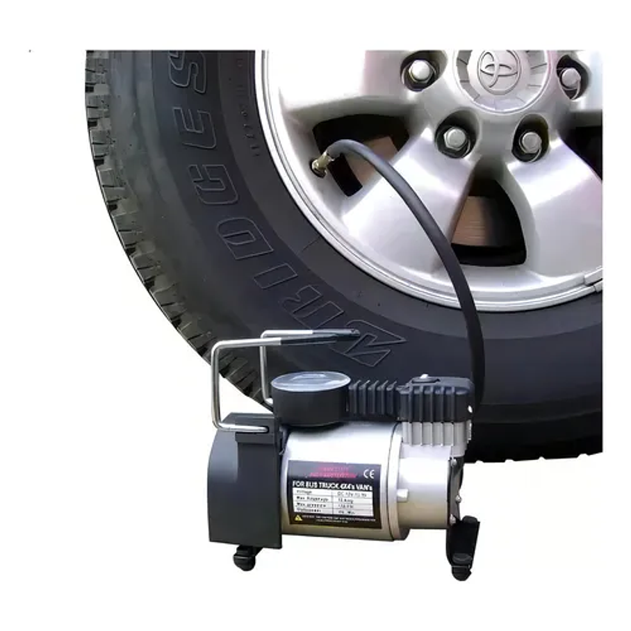 Compresor De Aire 2 Cilindros Inflador Neumaticos Frecuencia 40min 3