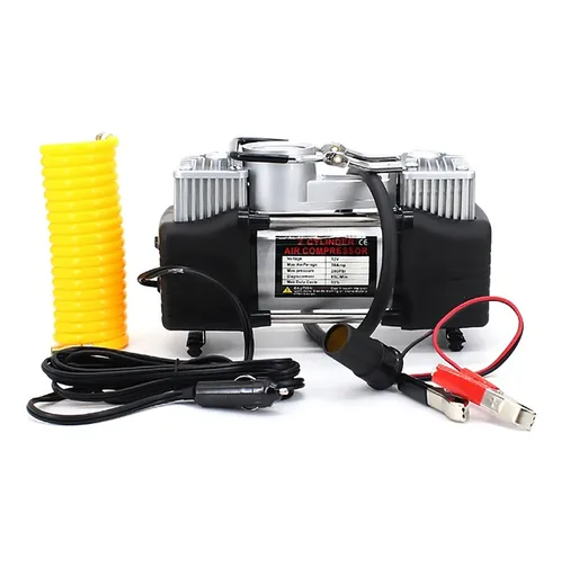 Compresor De Aire 2 Cilindros Inflador Neumaticos Frecuencia 40min 5