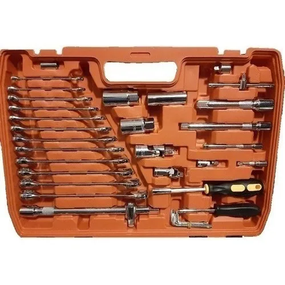 Caja Herramientas Set Kit Juego Dados Chicharra Llaves Corona 216 Piezas 5