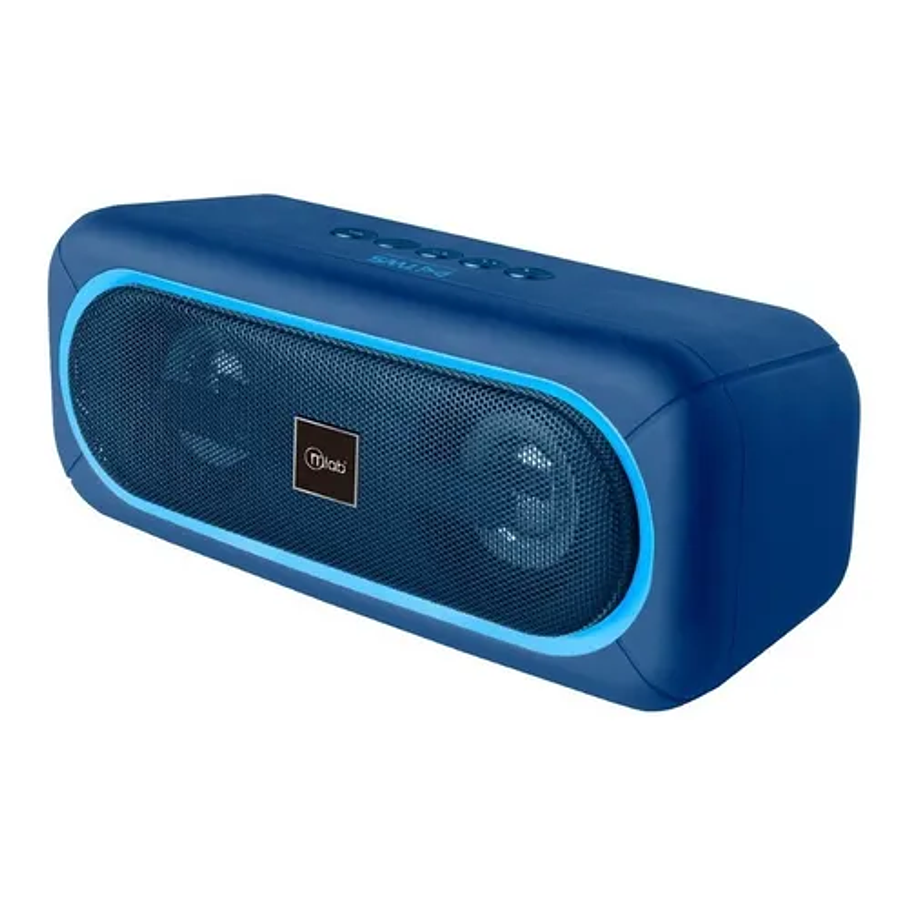 Parlante Mlab Extrem Bass Bluetooth Tws Azul 7
