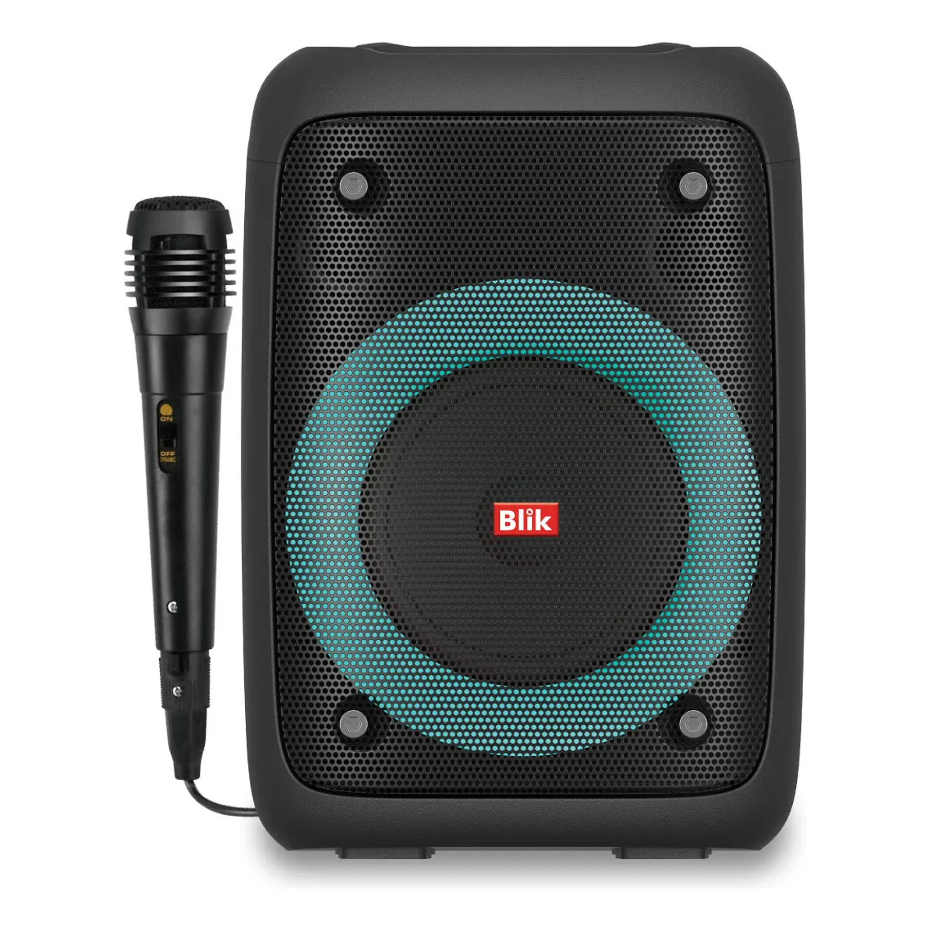 Parlante Karaoke Blik Voice Bluetooth Con Micrófono Color Negro 1