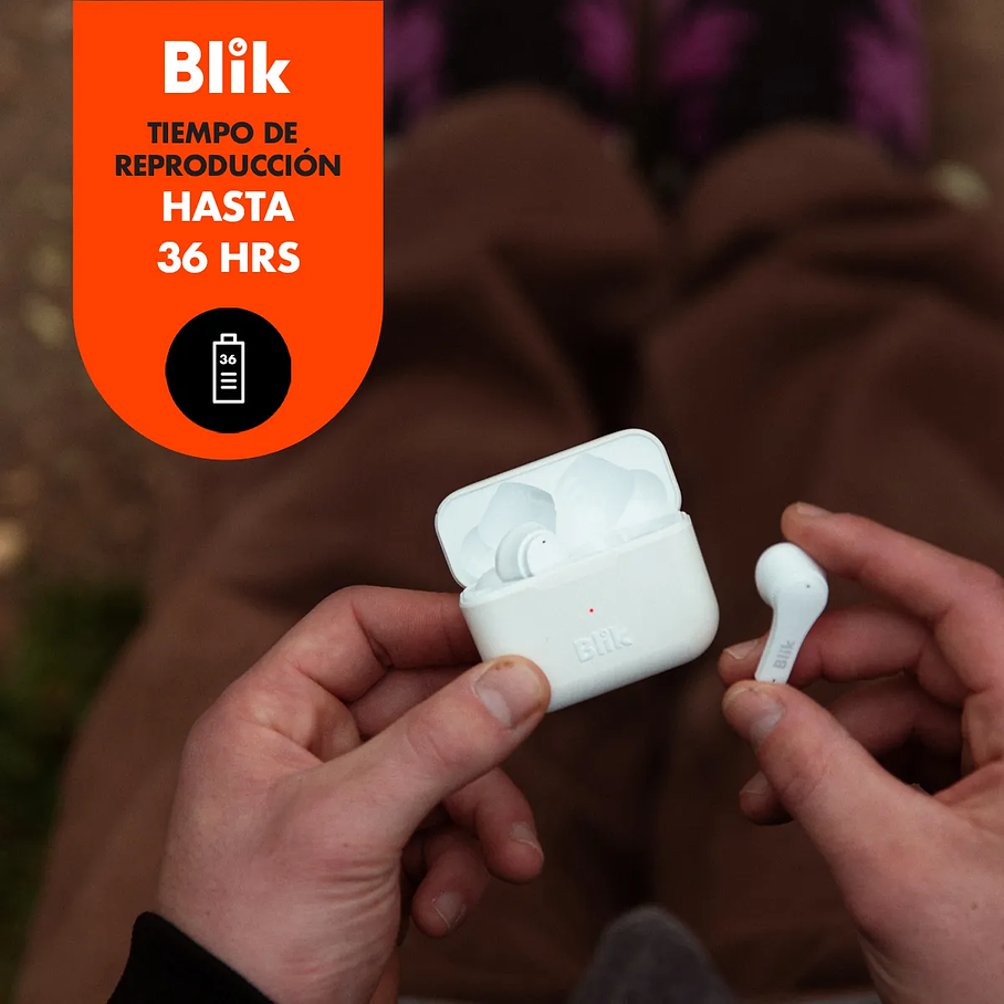 Audifonos Auriculares in-ear inalámbricos Blik AIR600 BLIK-AIR600 Blanco 4