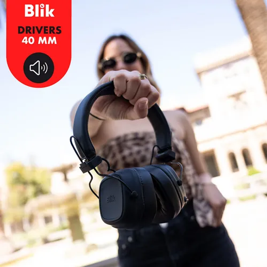 Audífonos Bluetooth Blik Feel250 16 Hrs Color Negro 5