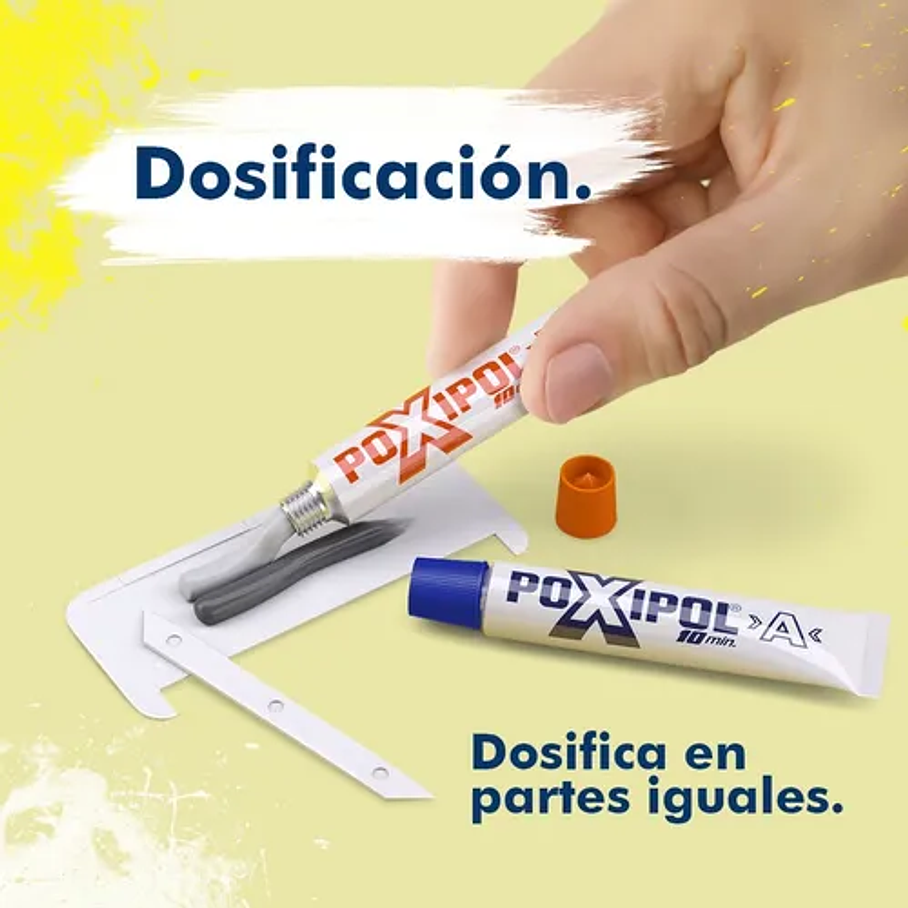 Pegamento en barra Soldadura POXIPOL® 10 MIN TRANSP no tóxico 2
