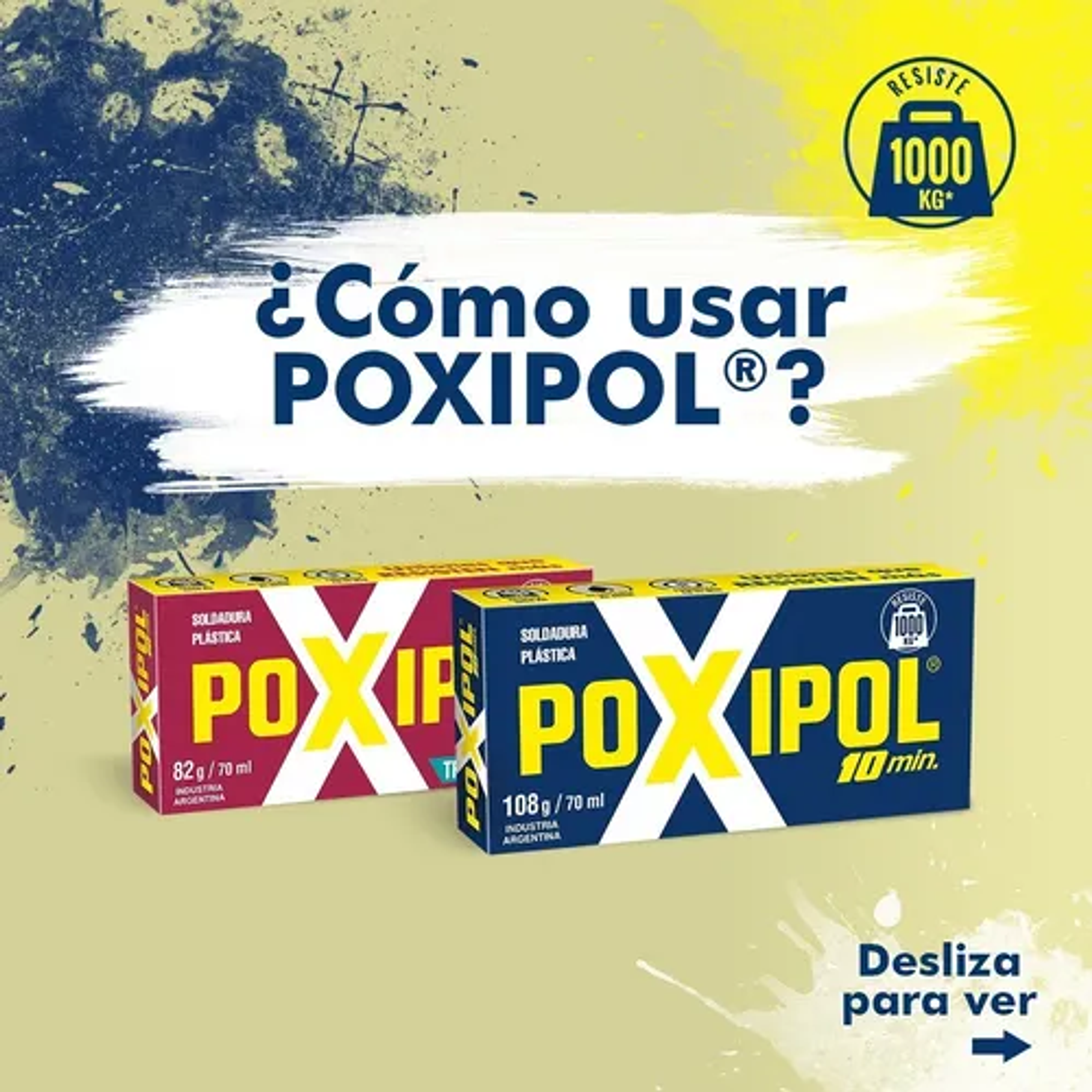 Pegamento en barra Soldadura POXIPOL® 10 MIN TRANSP no tóxico 5