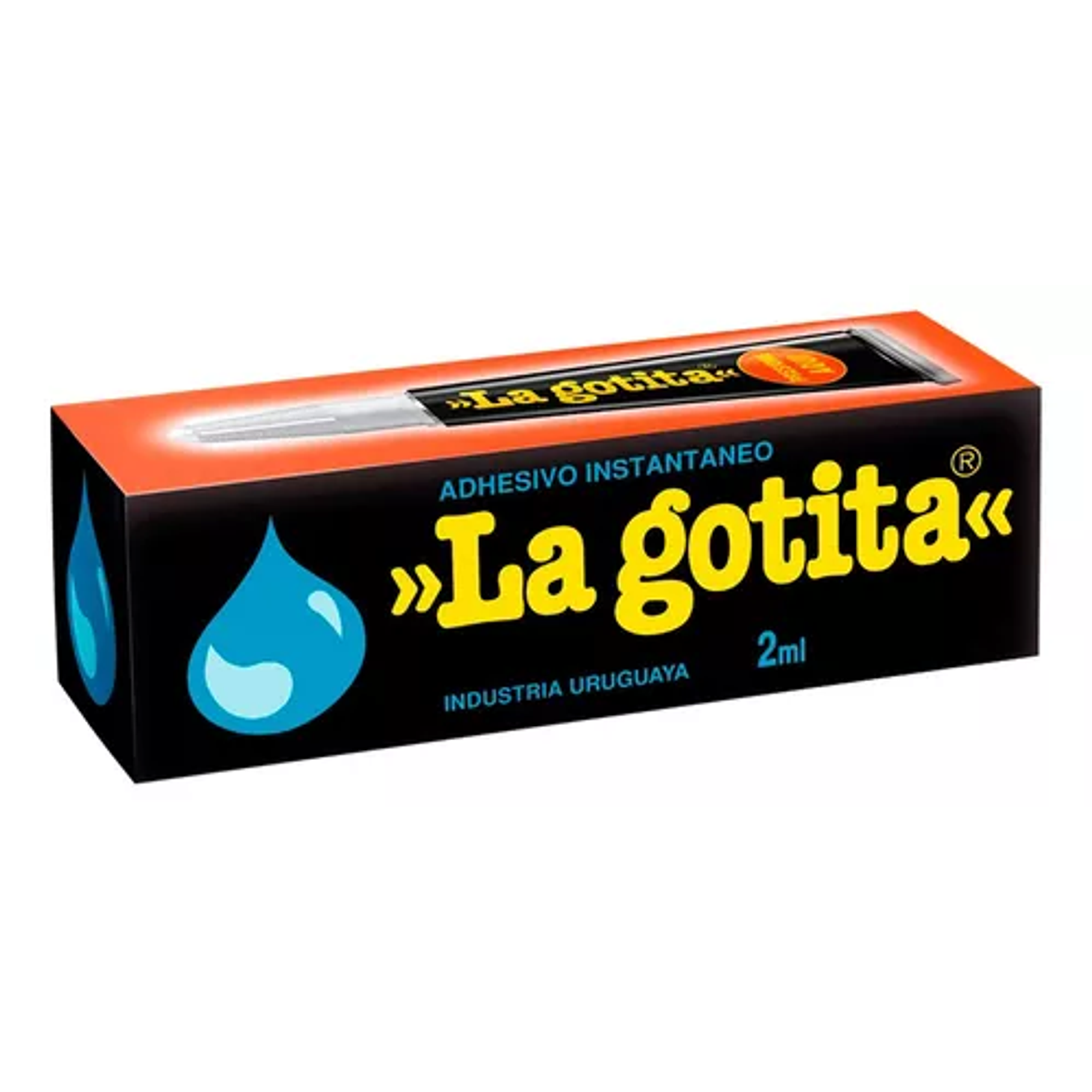 La Gotita Adhesivo Instantáneo 2ml Pegamento Súper Fuerte Color Negro 3