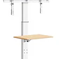 Soporte Tv Rack Móvil Con Ruedas 32 A 70 Base Pedestal Color Blanco  - Miniatura 1