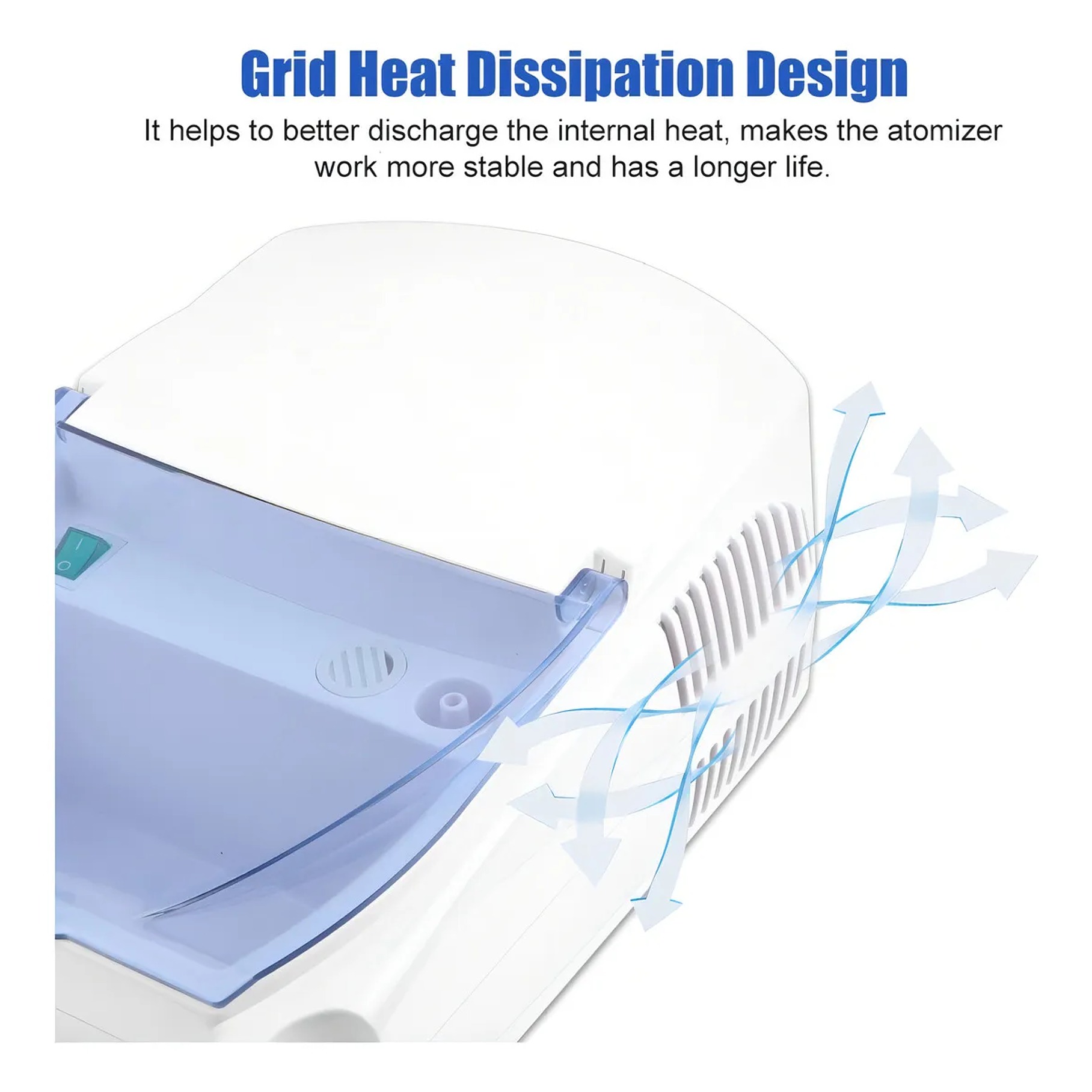 Nebulizador Portatil Nebulizadores Maquina Nebulizadora Asma Color Blanco  Nebulizador Portátil Adulto Y Niño Nebulizador 2