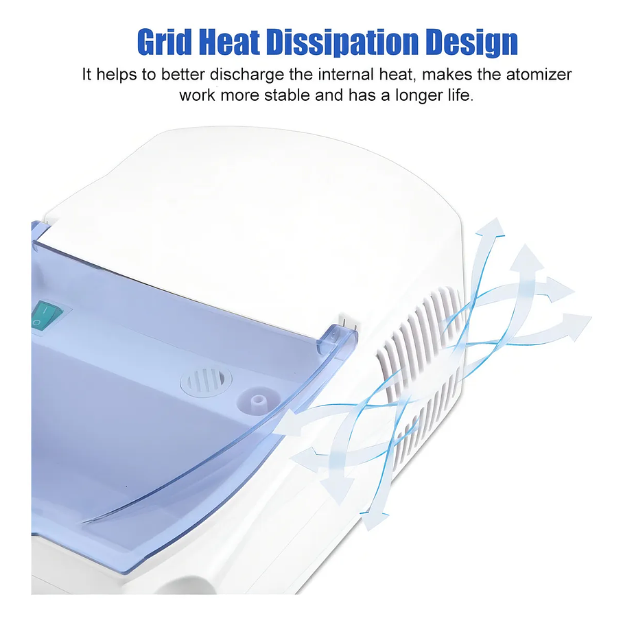 Nebulizador Portatil Nebulizadores Maquina Nebulizadora Asma Color Blanco  Nebulizador Portátil Adulto Y Niño Nebulizador 2