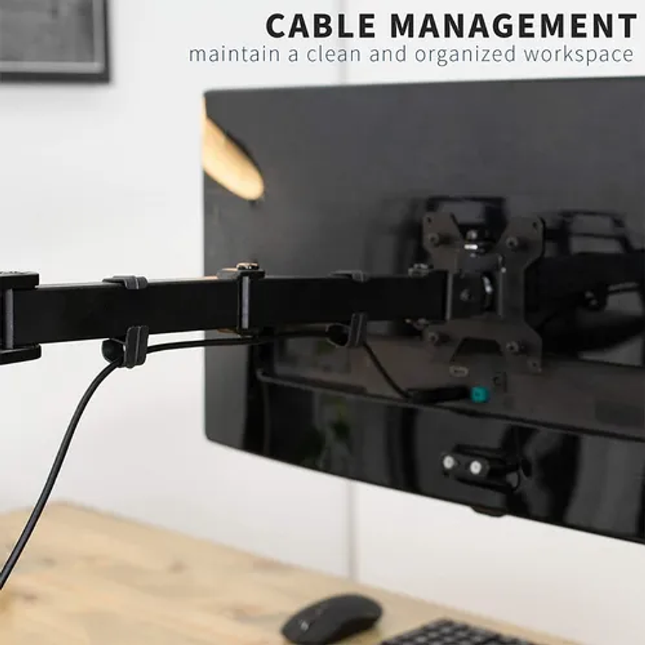 Soporte Monitor Escritorio Base Brazo Para Monitor 15-33 Color Negro  3