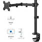Soporte Monitor Escritorio Base Brazo Para Monitor 15-33 Color Negro  - Miniatura 4