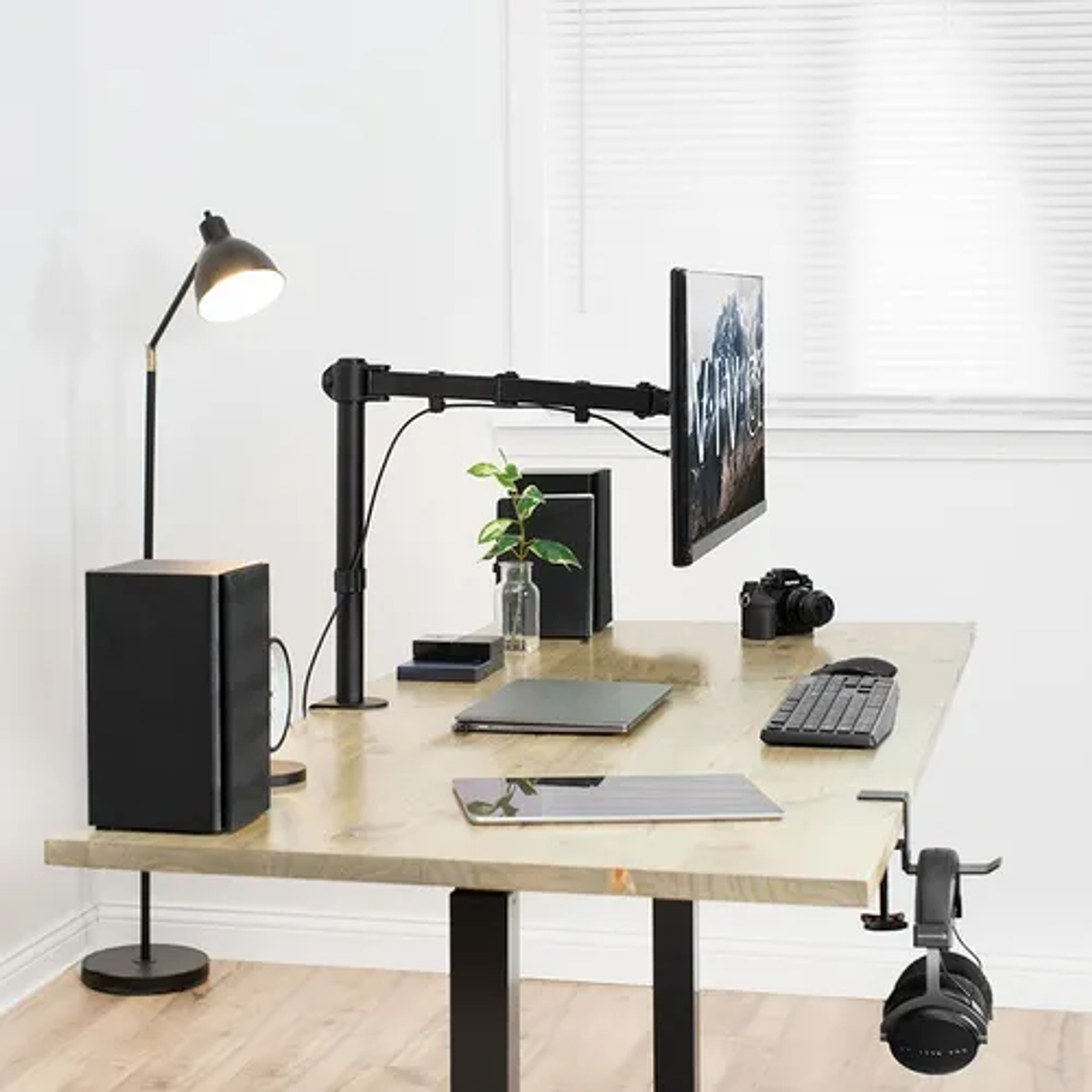 Soporte Monitor Escritorio Base Brazo Para Monitor 15-33 Color Negro  7