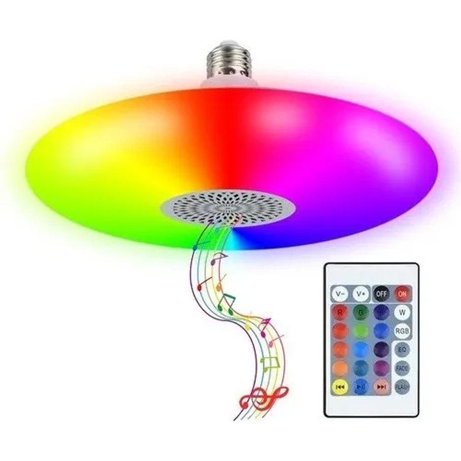 Ampolleta Led RGB 4019 Redonda Color Rgb 36w 6000k 3000lm Multicolor 2