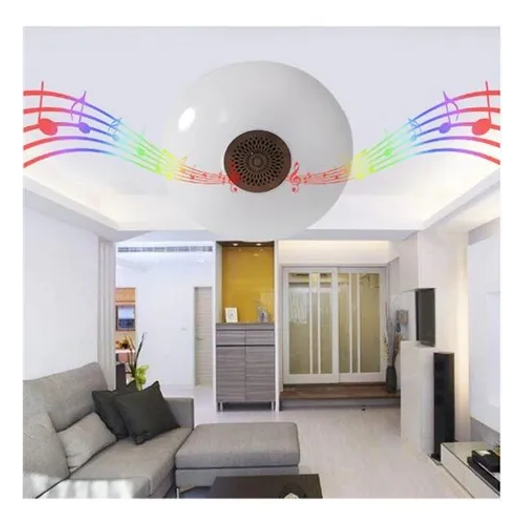 Ampolleta Led RGB 4019 Redonda Color Rgb 36w 6000k 3000lm Multicolor 9