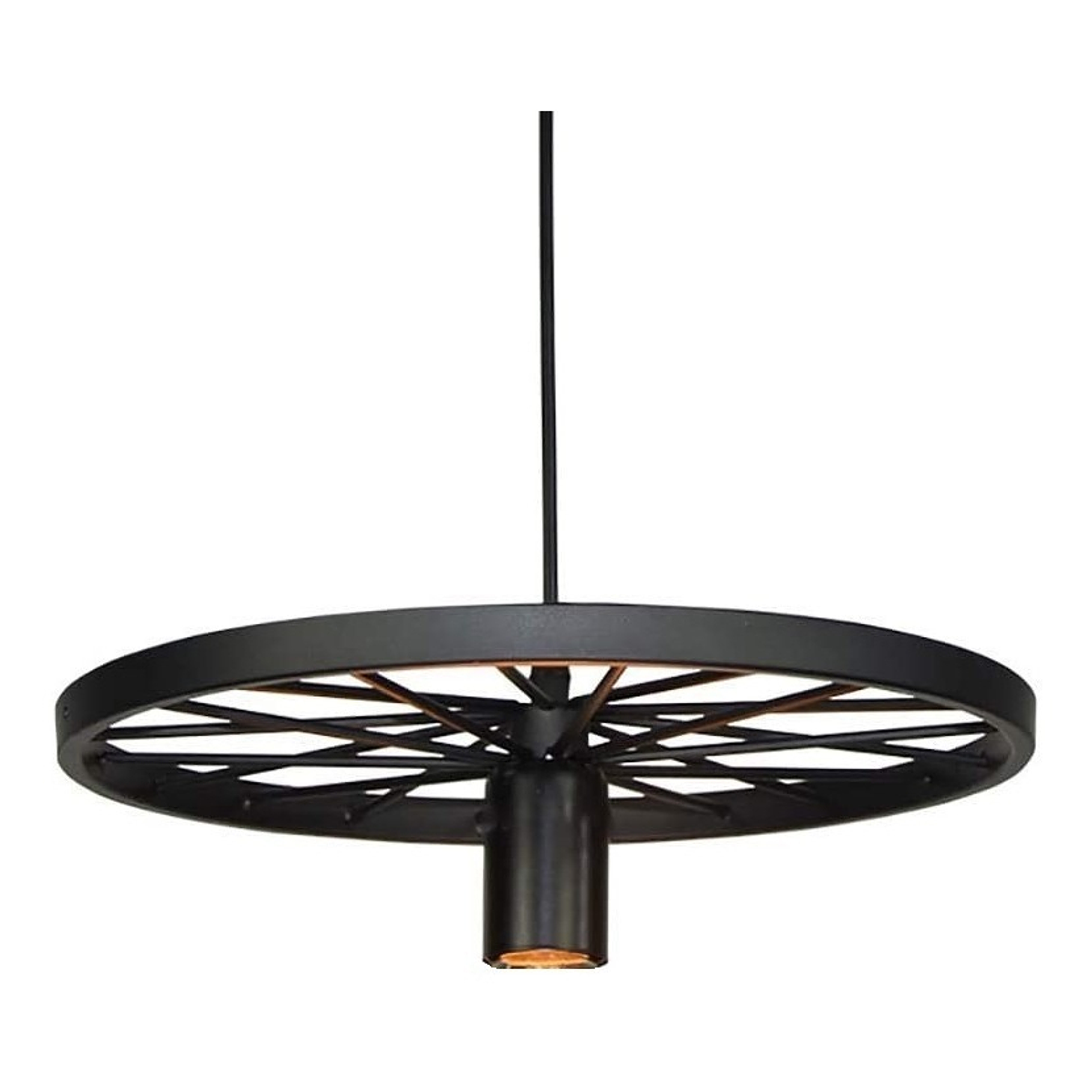  Lampara Vintage Colgante Techo Lampara Colgante Rueda Vintage Color Negro Rueda Ring Lampara Colgante 1