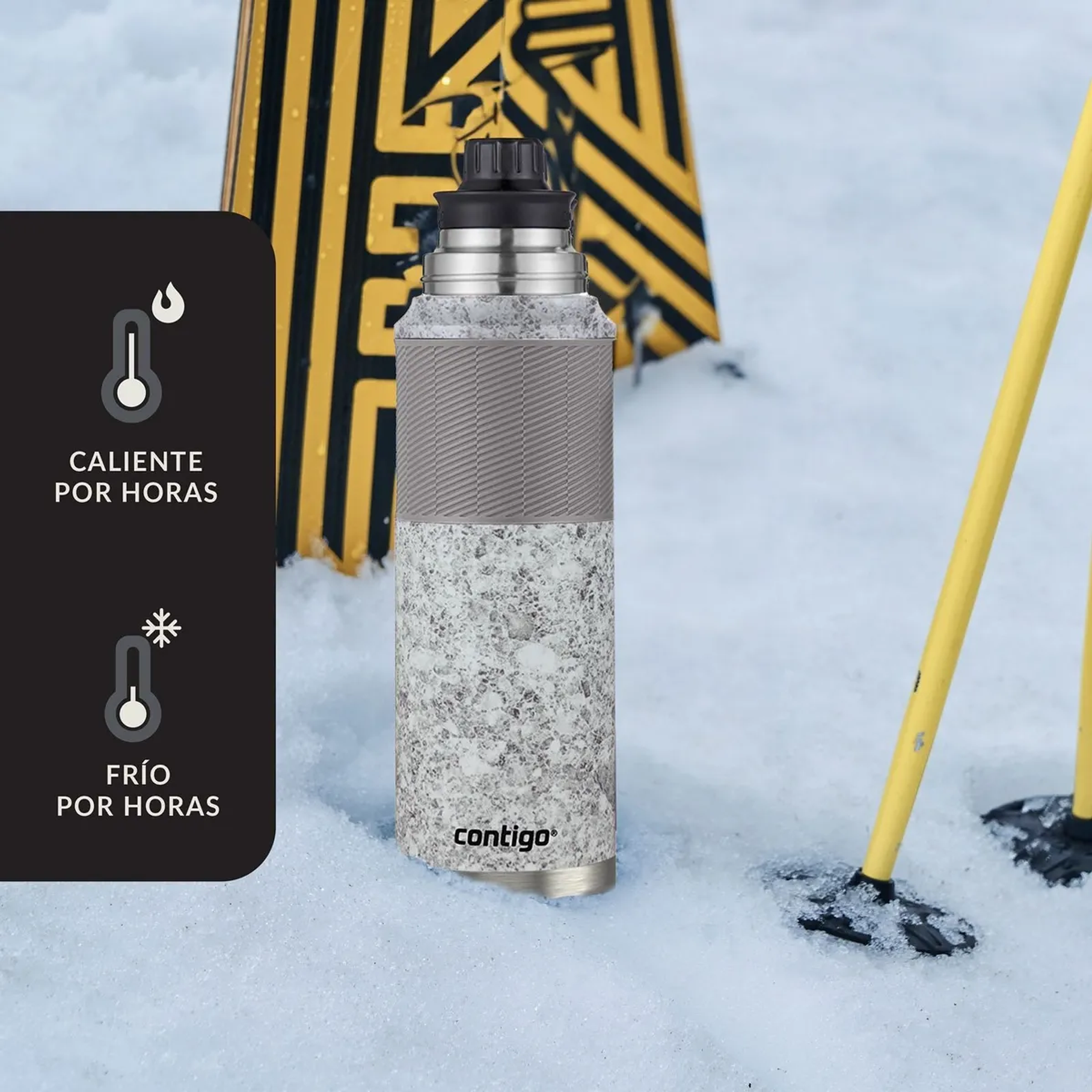 Termo Al Vacío Contigo De Acero Inoxidable Thermalock 739 Ml Specked Slate 5