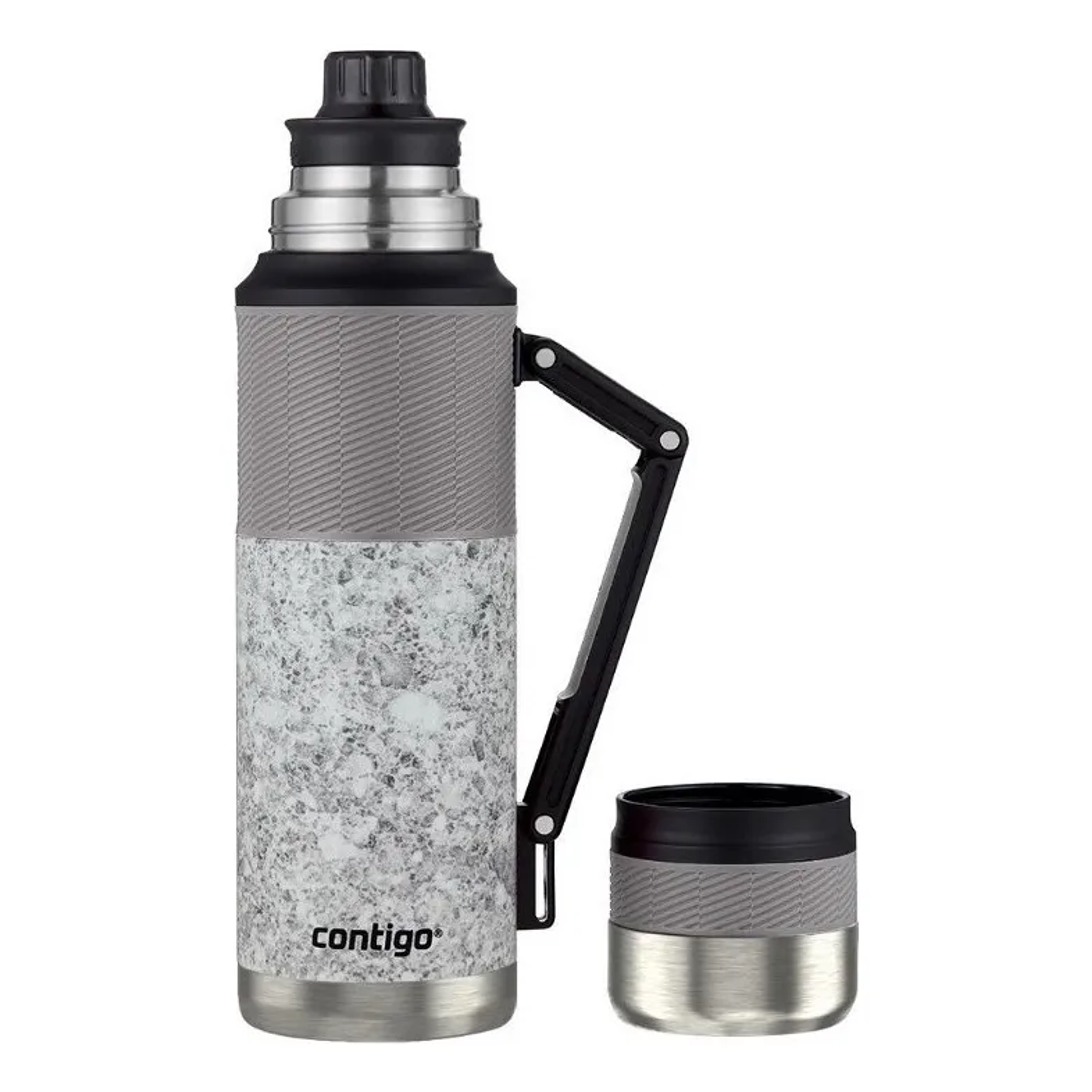 Termo al vacío Contigo® de acero inoxidable Thermalock 1,182 ml, plateado, a prueba de fugas 1