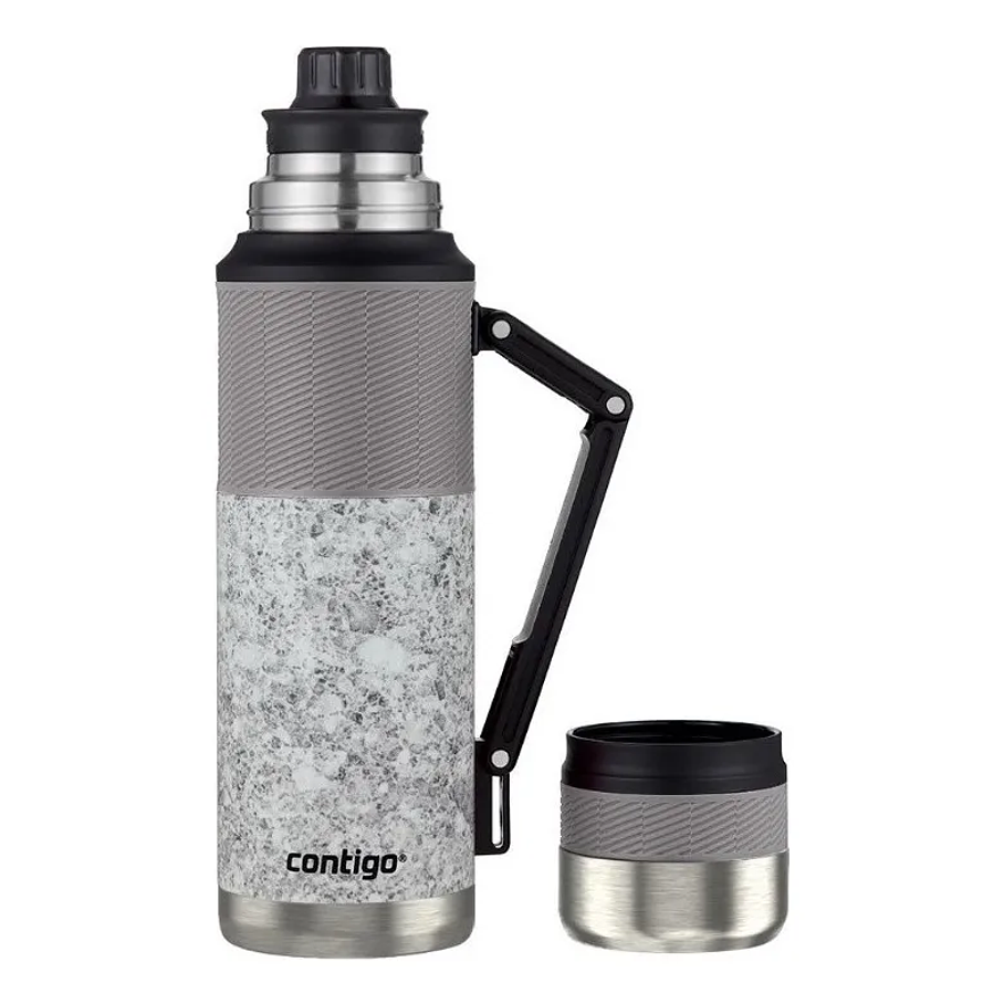Termo al vacío Contigo® de acero inoxidable Thermalock 1,182 ml, plateado, a prueba de fugas 1