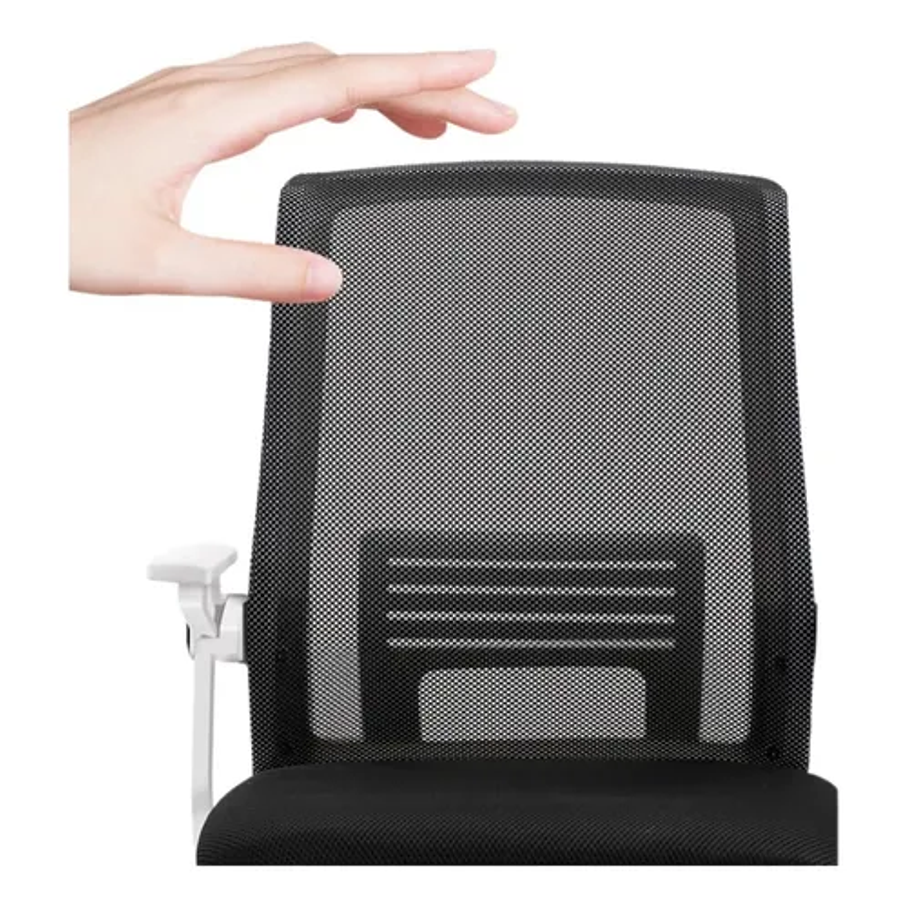 Silla Oficina Ergonómica Compatible Con Escritorio Pc Trabajo Color Negro Ergonómica Reclinable Soporta 150kg 4