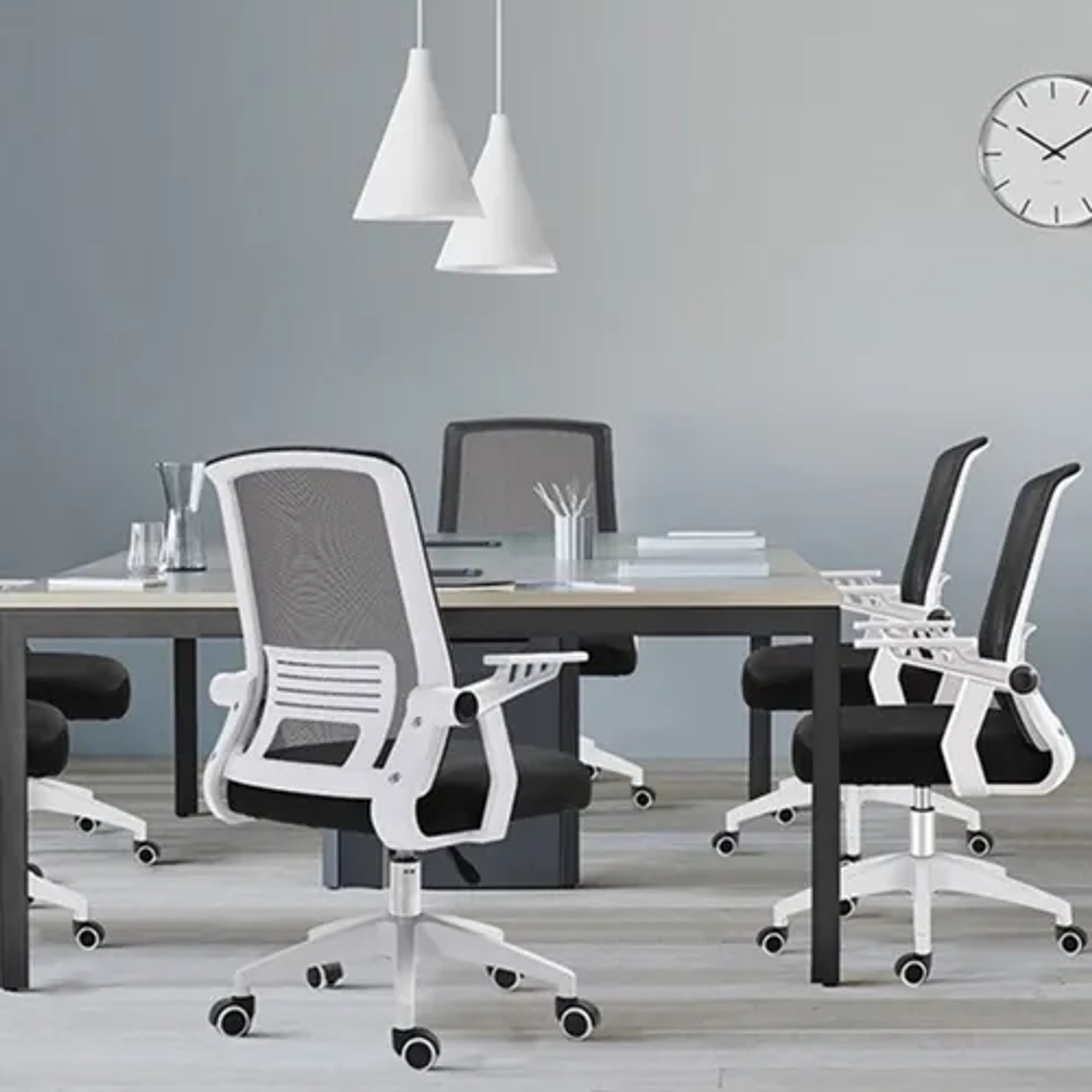 Silla Oficina Ergonómica Compatible Con Escritorio Pc Trabajo Color Blanco Ergonómica Reclinable Soporta 150kg 3