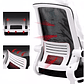 Silla Oficina Ergonómica Compatible Con Escritorio Pc Trabajo Color Blanco Ergonómica Reclinable Soporta 150kg - Miniatura 4