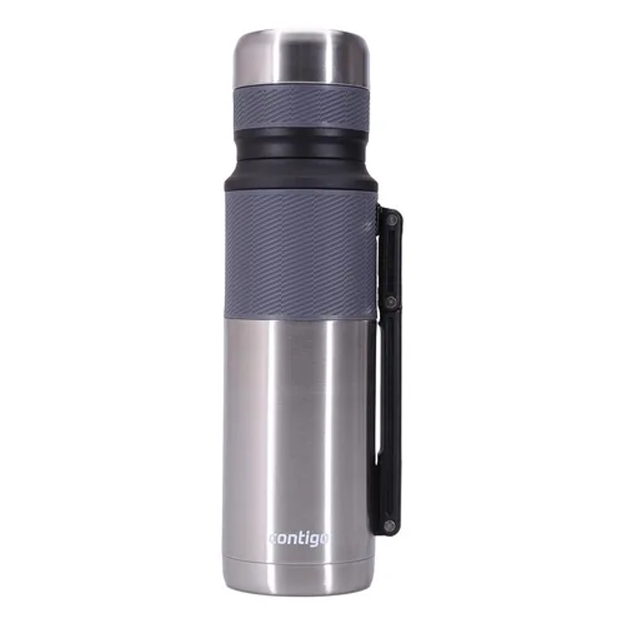 Termo 1200ml De Acero Inoxidable Color Plateado Frio Calor Cafe Te  3