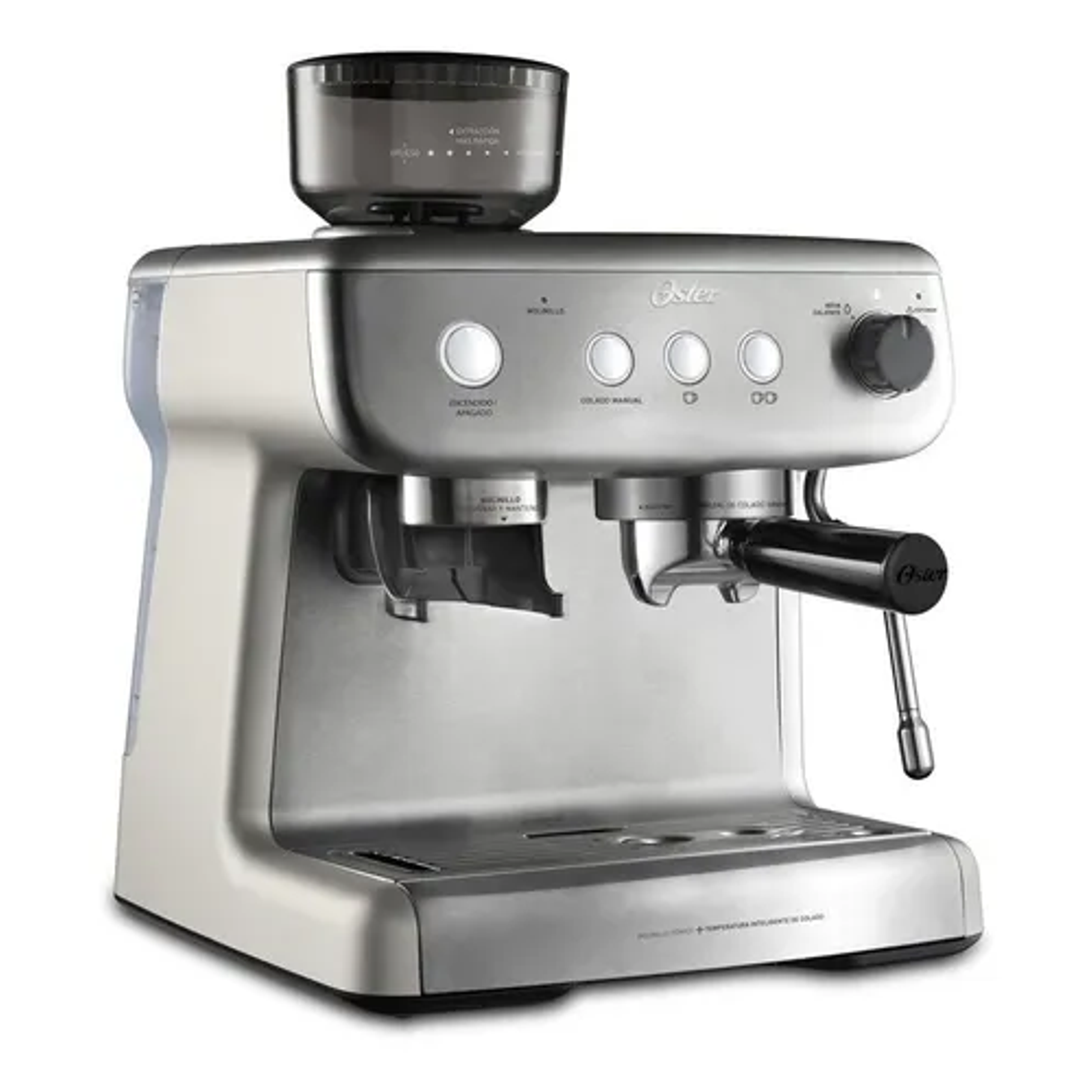 Cafetera Para Espresso Oster® Perfect Brew 15 Bares Molino I Color Acero inoxidable 2
