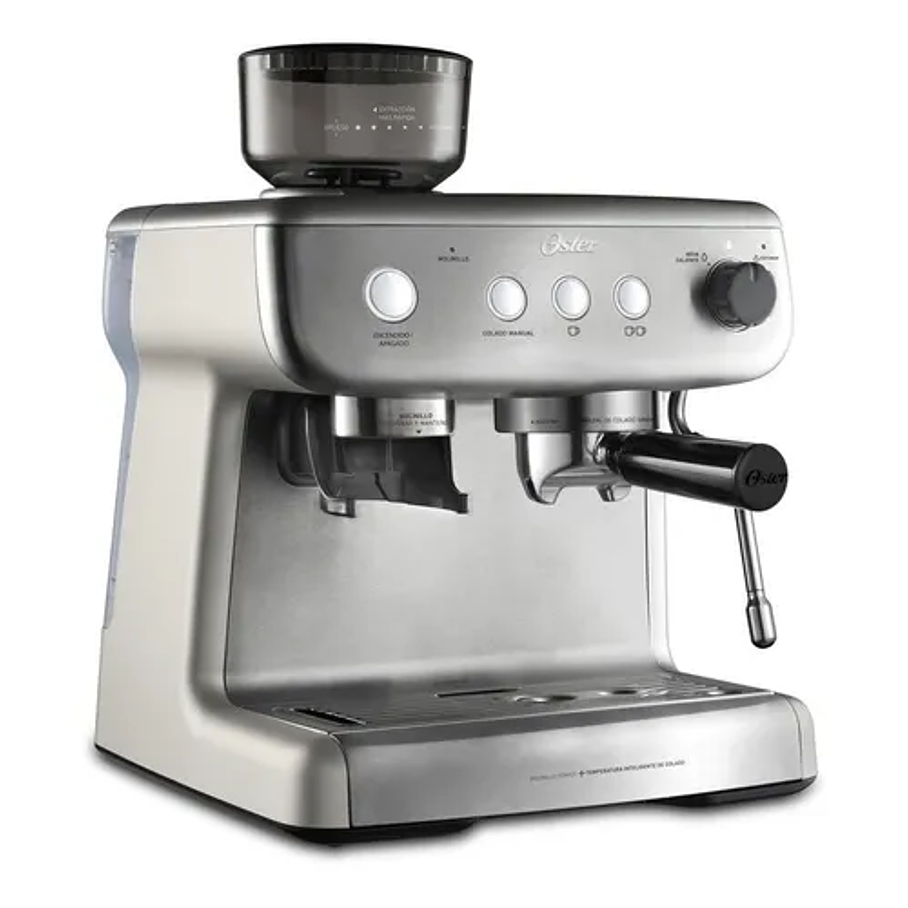 Cafetera Para Espresso Oster® Perfect Brew 15 Bares Molino I Color Acero inoxidable 2