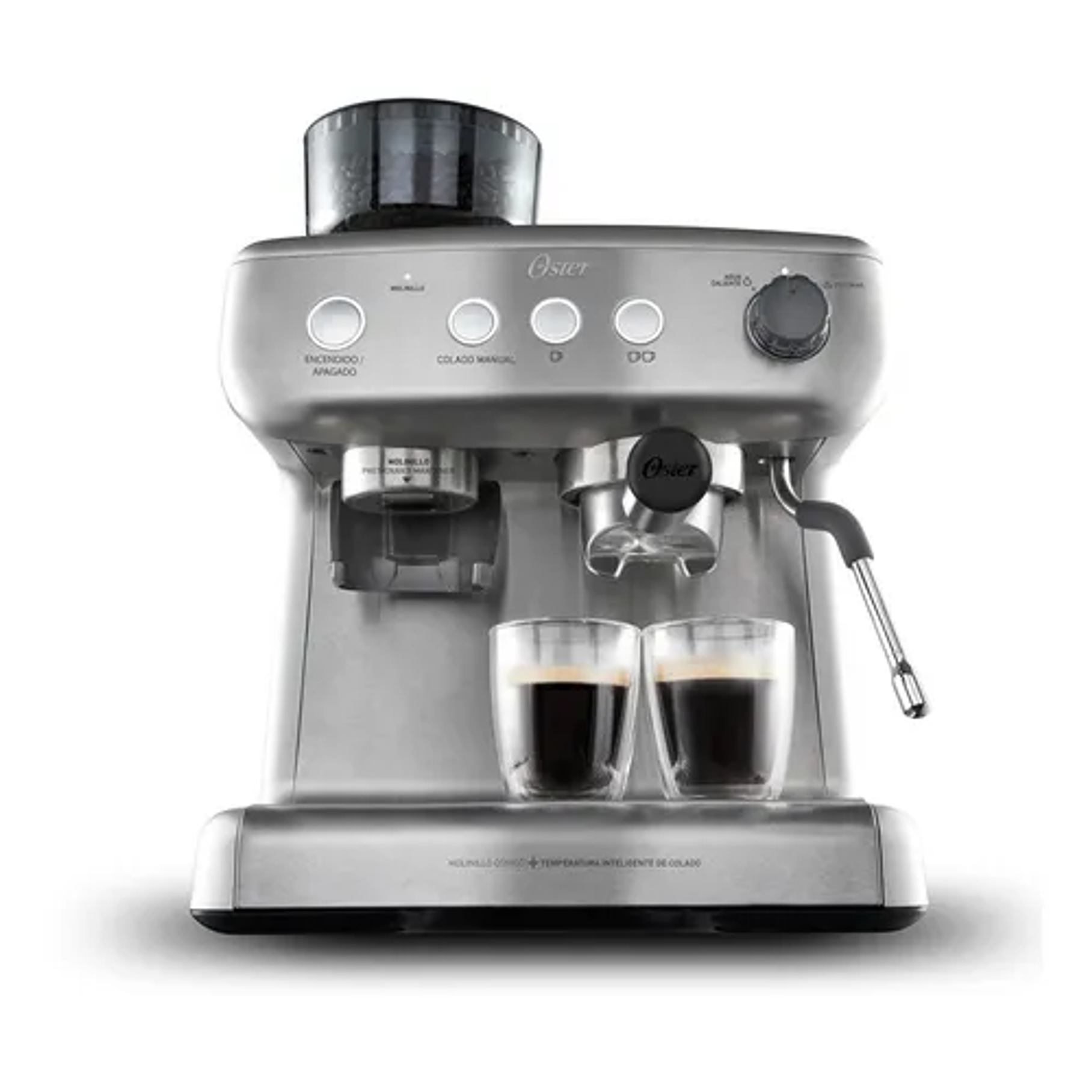 Cafetera Para Espresso Oster® Perfect Brew 15 Bares Molino I Color Acero inoxidable 1