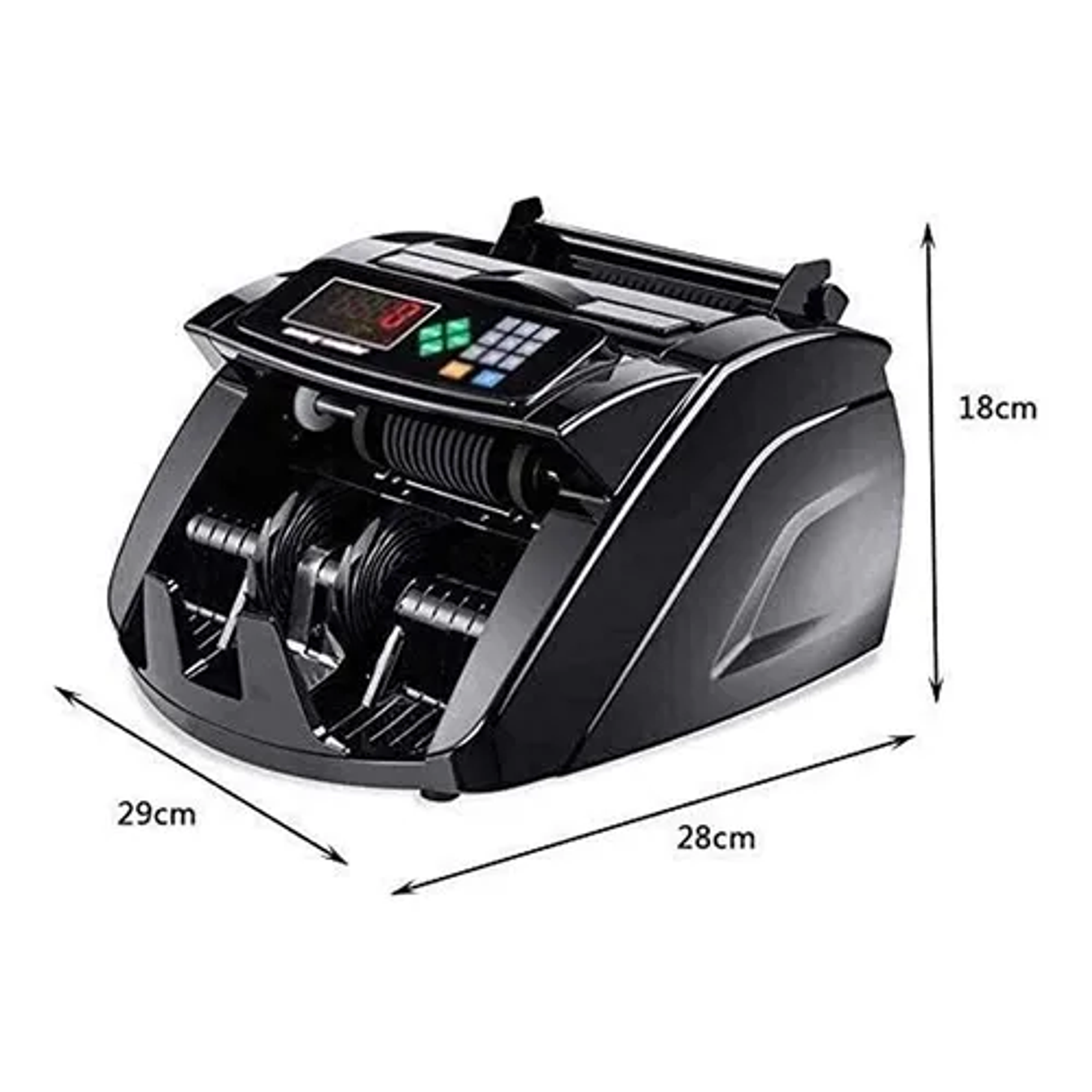 Contadora De Dinero Profesional Máquina Con Detección De Billetes Falsos - Pantalla Led 100 Billetes Por Minuto Contador De Dinero Elite 2