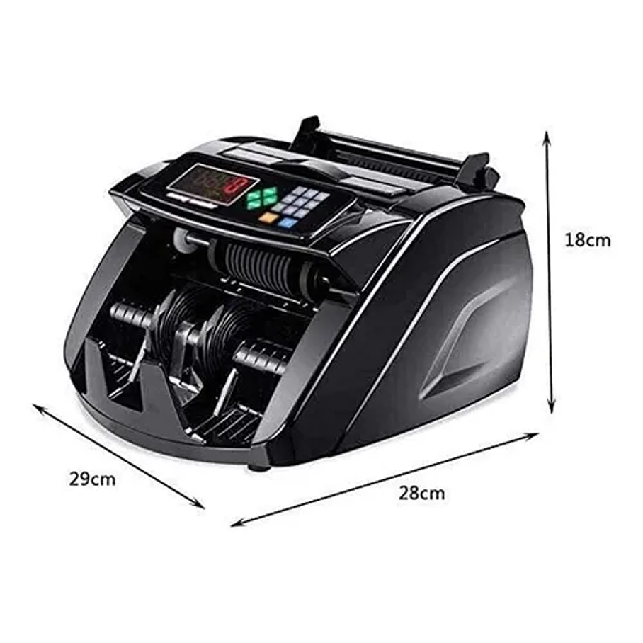 Contadora De Dinero Profesional Máquina Con Detección De Billetes Falsos - Pantalla Led 100 Billetes Por Minuto Contador De Dinero Elite 2